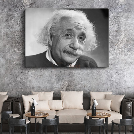 Albert Einstein - Bilim Dünyasının Gülen Yüzü Kanvas Tablo