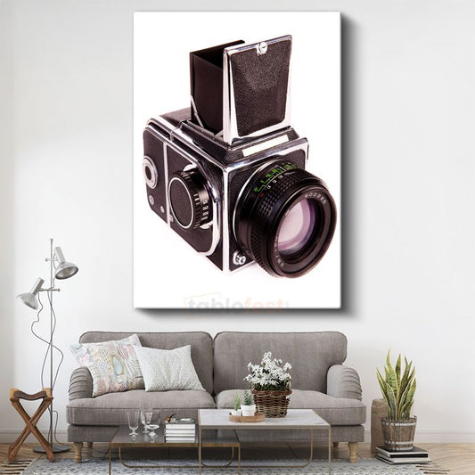 Klasik Fotoğraf Makinesi - Vintage Orta Format Hasselblad Kanvas Tablo