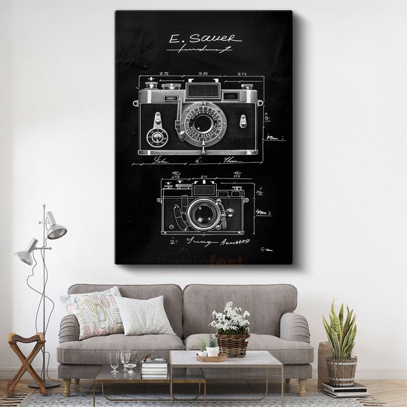 Fotoğraf Makinesi - Klasik Görüntüleme Cihazı Kanvas Tablo