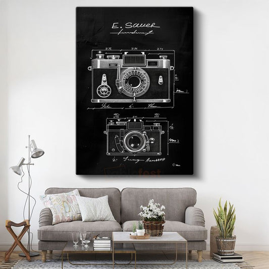 Fotoğraf Makinesi - Klasik Görüntüleme Cihazı Kanvas Tablo