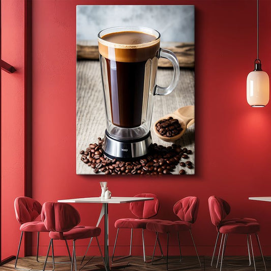 Kahve Keyfi - Aromatik Çekirdeklerle Espresso Kanvas Tablo