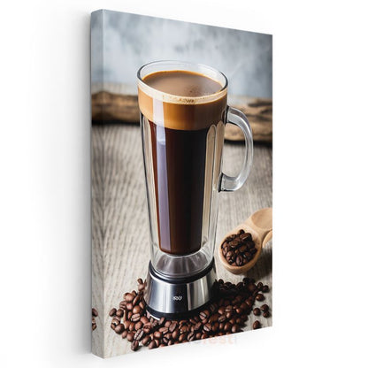 Kahve Keyfi - Aromatik Çekirdeklerle Espresso Kanvas Tablo