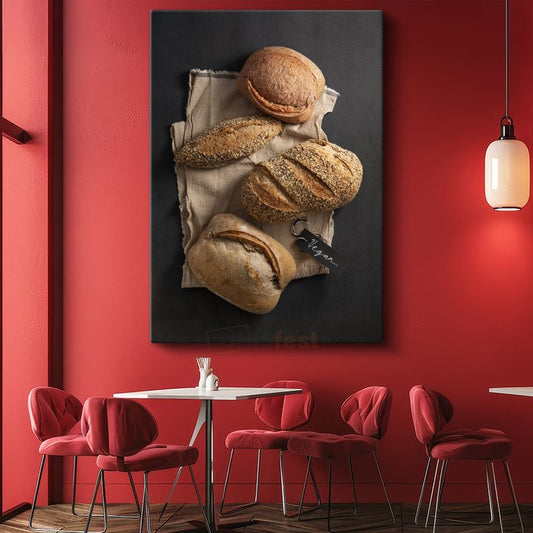 Artisan Ekmekler - El Yapımı Fırın Ürünleri Koleksiyonu Kanvas Tablo