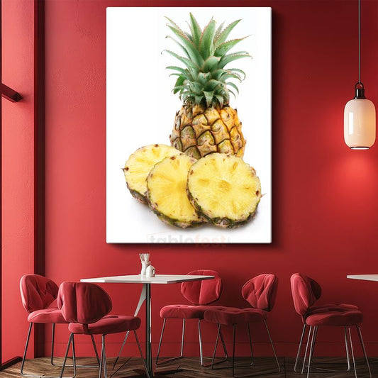 Taze Ananas - Tropikal Meyve Lezzeti Kanvas Tablo