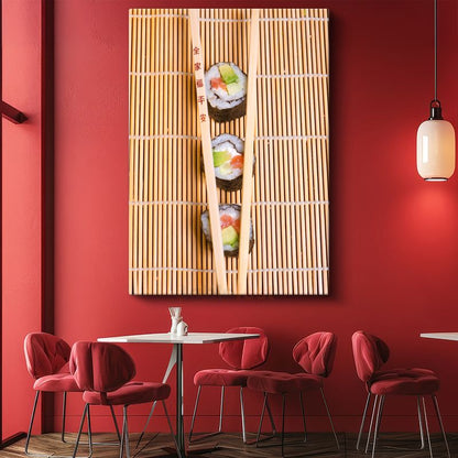 Japon Lezzeti - Sushi Ruloları Kanvas Tablo