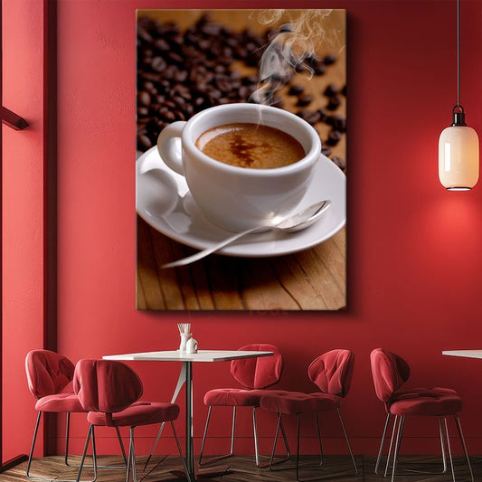 Kahve Molası - Taze Espresso Kanvas Tablo