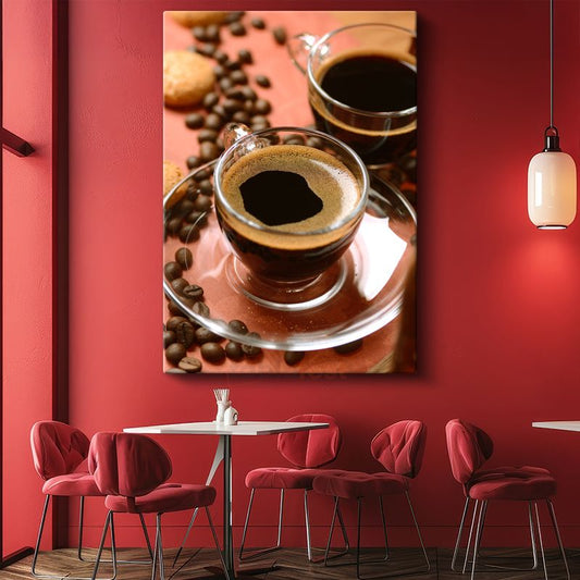 Espresso Keyfi - Taze Çekilmiş Kahve Çekirdekleri Kanvas Tablo