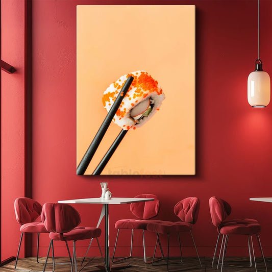Sushi Sanatı - Çubukla Tutulan Lezzet Kanvas Tablo