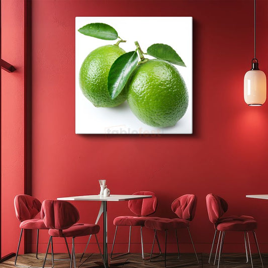 Yeşil Narenciye - Taze Misket Limonu Kanvas Tablo