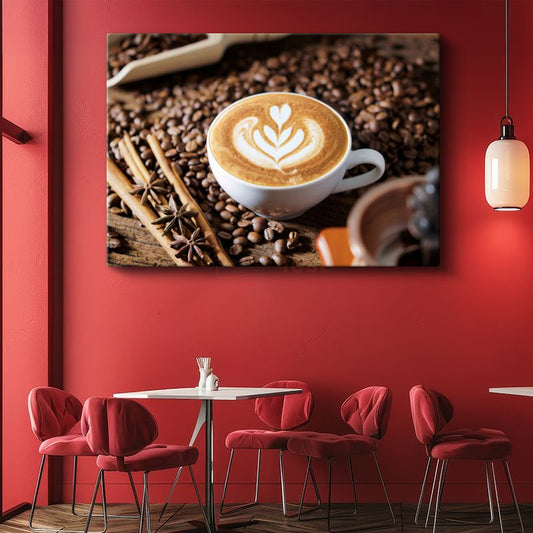 Latte Art - Özel Tasarımlı Kahve Deneyimi Kanvas Tablo