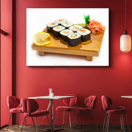 Sushi Tabağı - Japon Mutfağı Kanvas Tablo