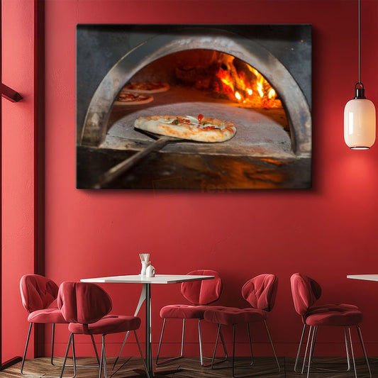 Taş Fırın Pizza - Geleneksel İtalyan Lezzeti Kanvas Tablo