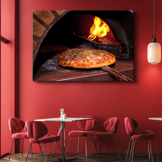 Taş Fırın Pizza - Geleneksel İtalyan Lezzeti Kanvas Tablo