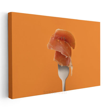 Akdeniz Lezzeti - Çataldaki Prosciutto Kanvas Tablo
